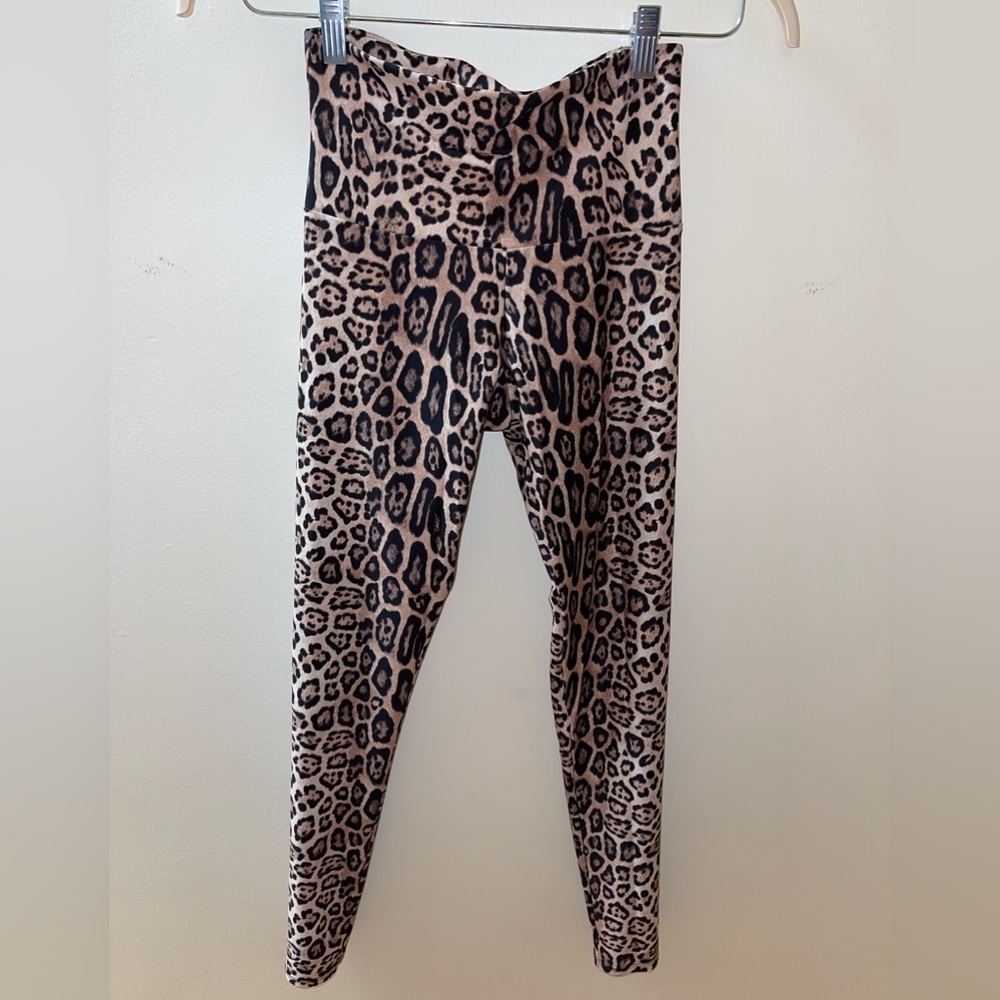 Onzie High Waist athletic workout Leggings XS Leopard print - Picture 2 of 6